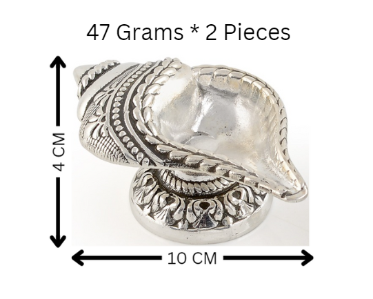 Shankh deepam Conch shell glow-Pair * 2