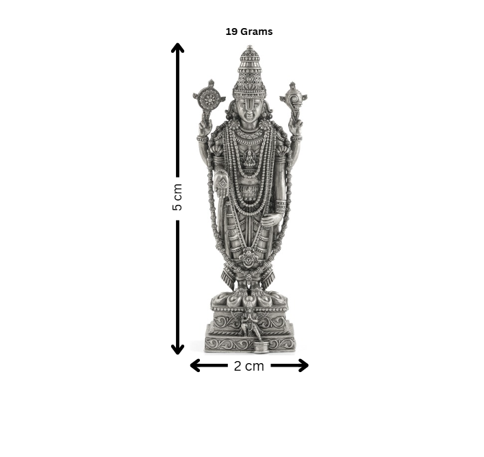 Silver Venkateswara Swamy Idol - Krishna House Of Silver