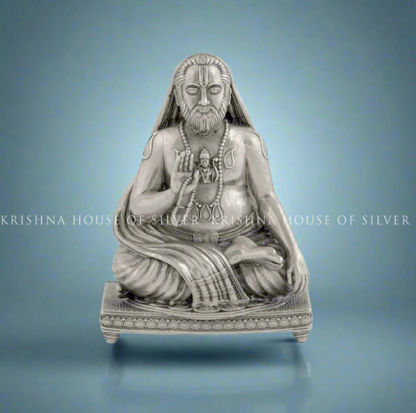Silver Raghavendra swamy idol