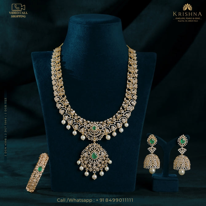 Statement diamond necklace sets