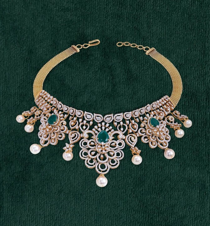 Sparkling Diamond Choker Necklace