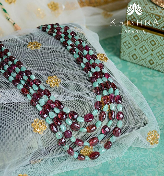 Emerald and Tanzanite Necklace