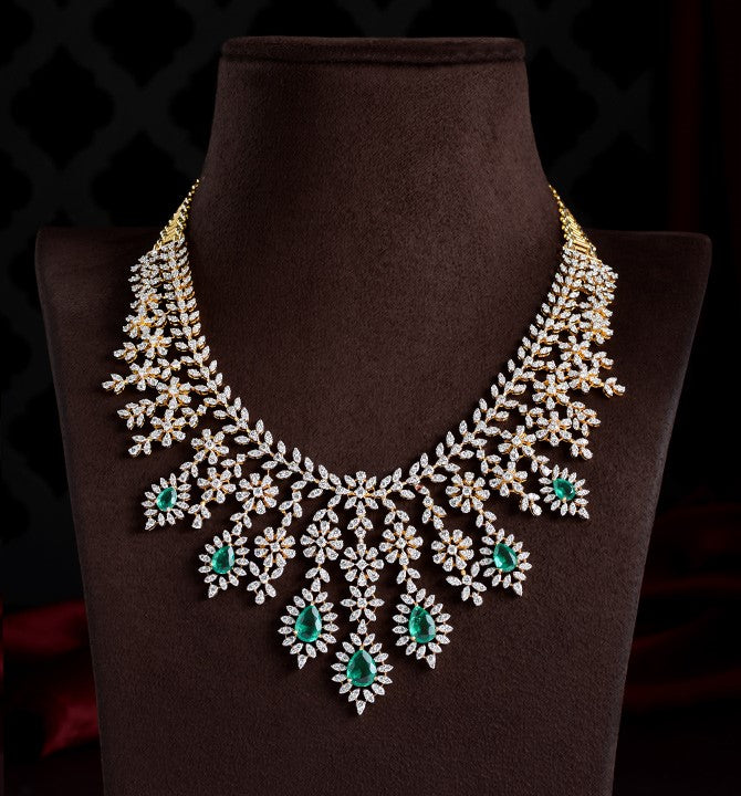 Floral Diamond Necklace