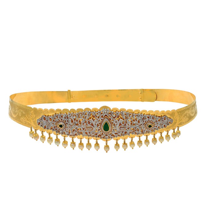 Gold Stone Vadanam Designs