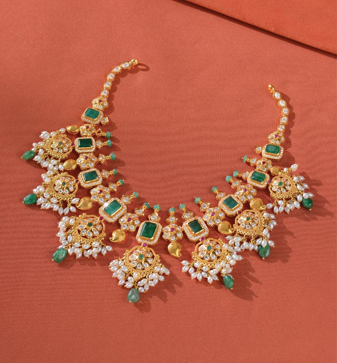 Guttapusalu necklace in 22k gold