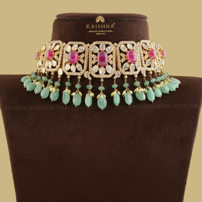Luxy Polki Choker Necklace