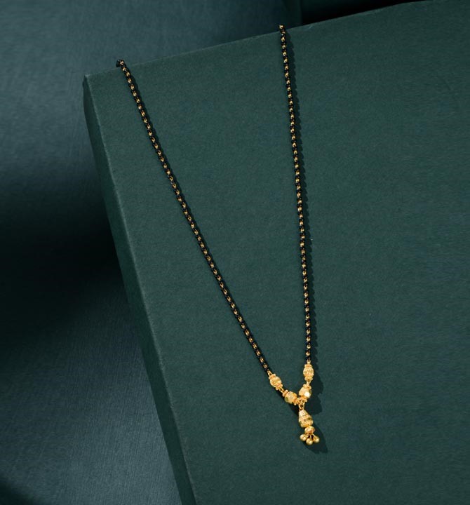 Simple Gold mangalsutra chain