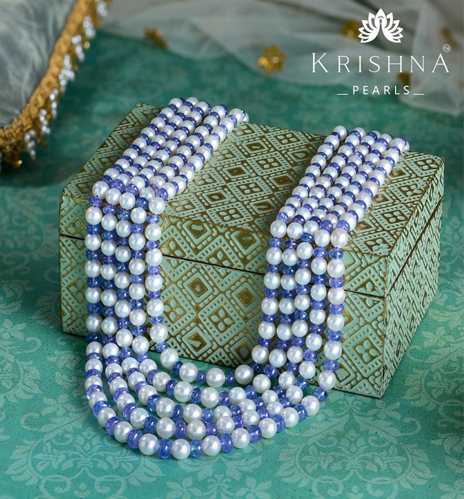 Tanzanite Pearl Necklace
