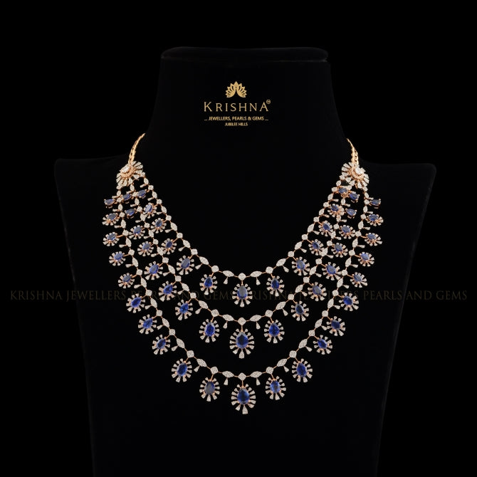 Three Layered Sparkling Diamond Haram