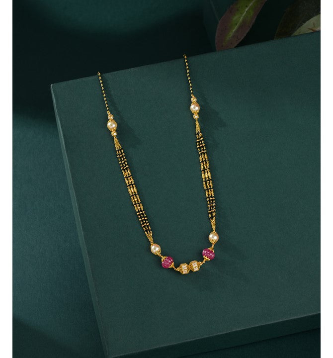 Three Line Gold Mangalsutra
