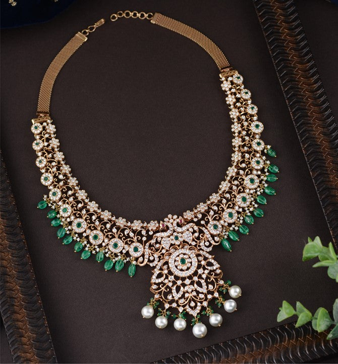 Peacock Diamond Necklace