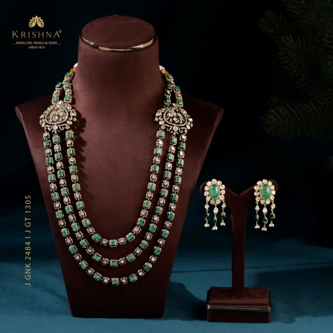 Opulent Victorian Polki Haram Set