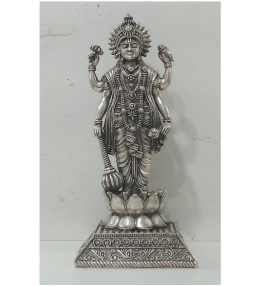 Elegant Silver Lord Vishnu Murthy Idol