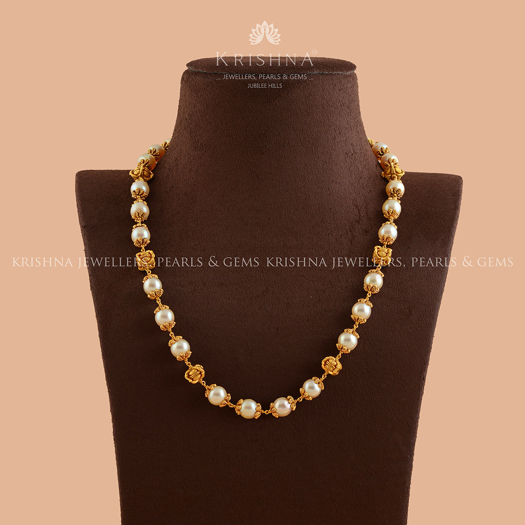 Beautiful South Sea Gold Pearl Necklace