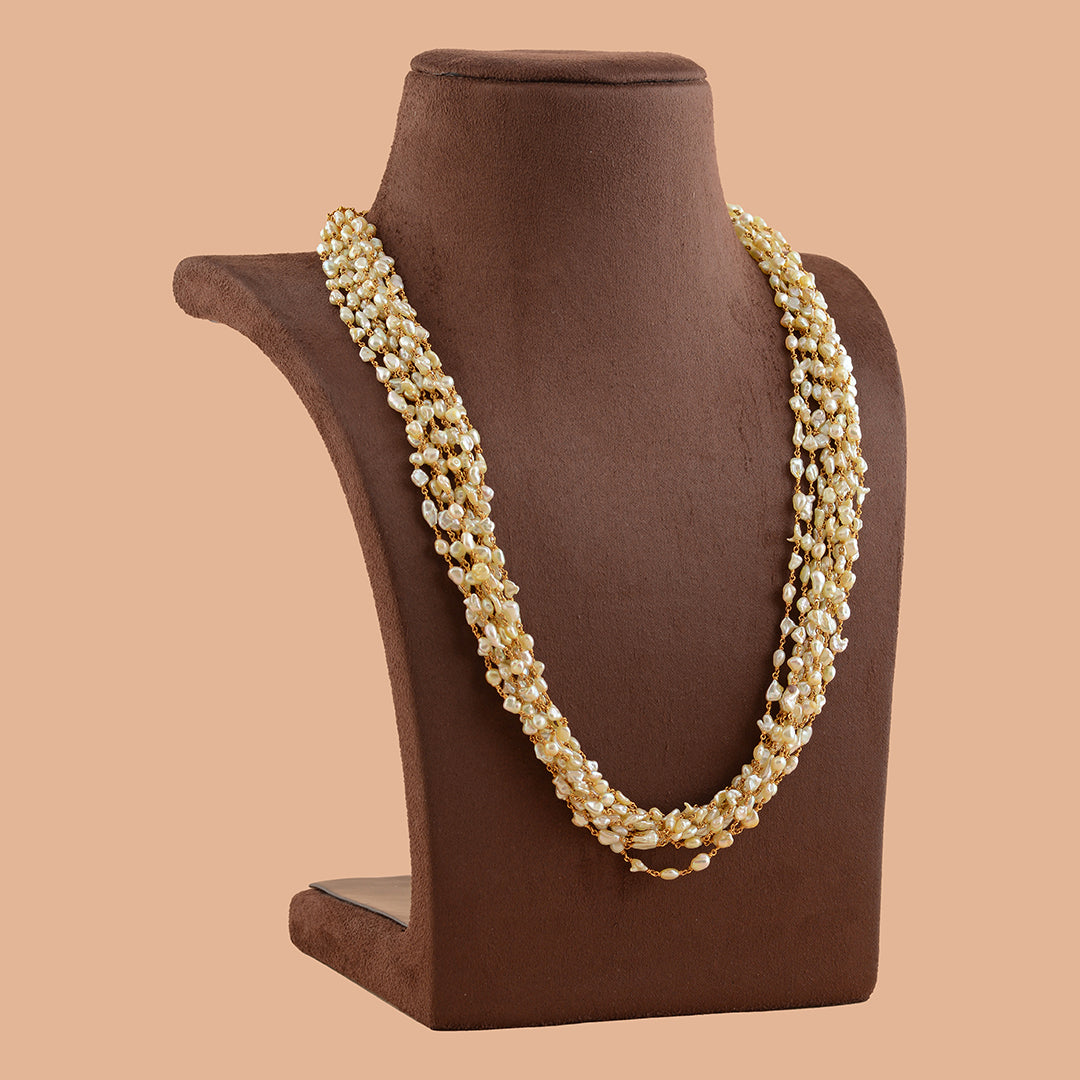 Buy Mens Pearl Necklace For Sherwani Online – Gehna Shop