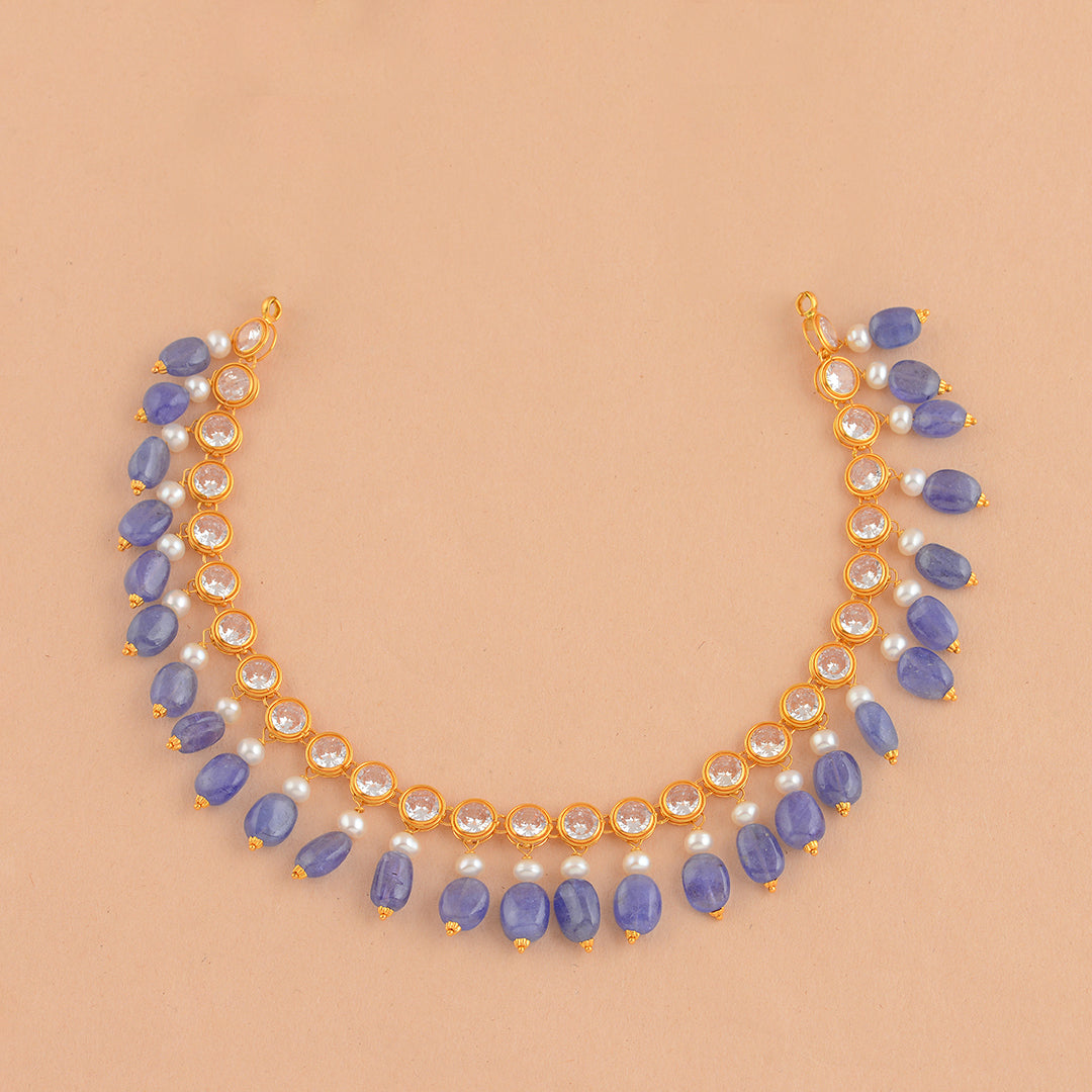Beauteous Gold Pearl Necklace