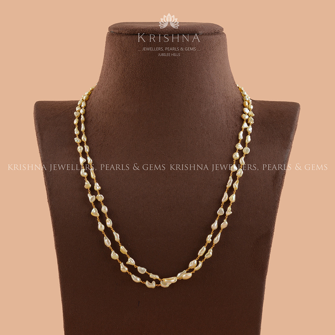 22KT Gold Pearl Chain (MUTHUMALAI)