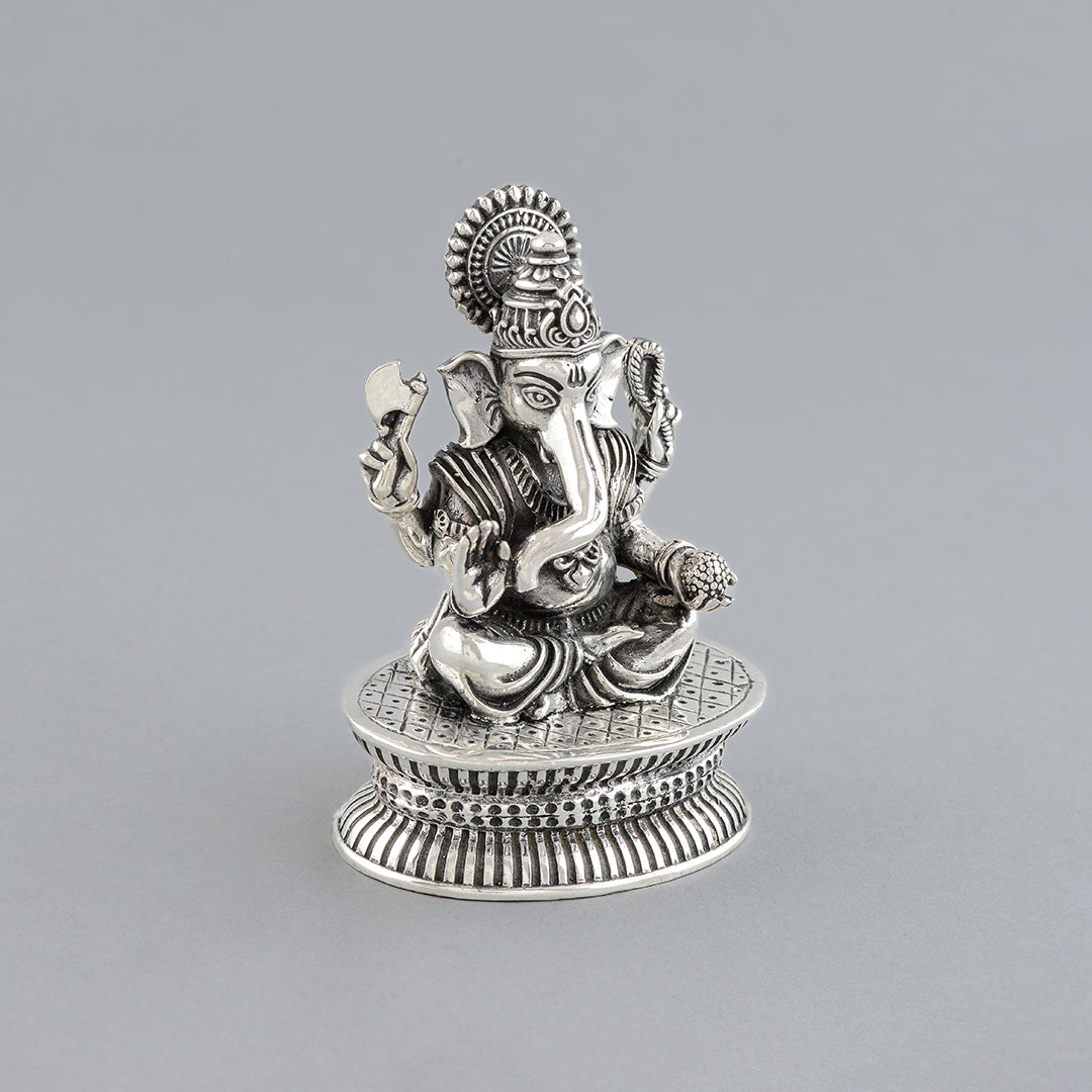92.5 Pure Silver Ganesh Idols