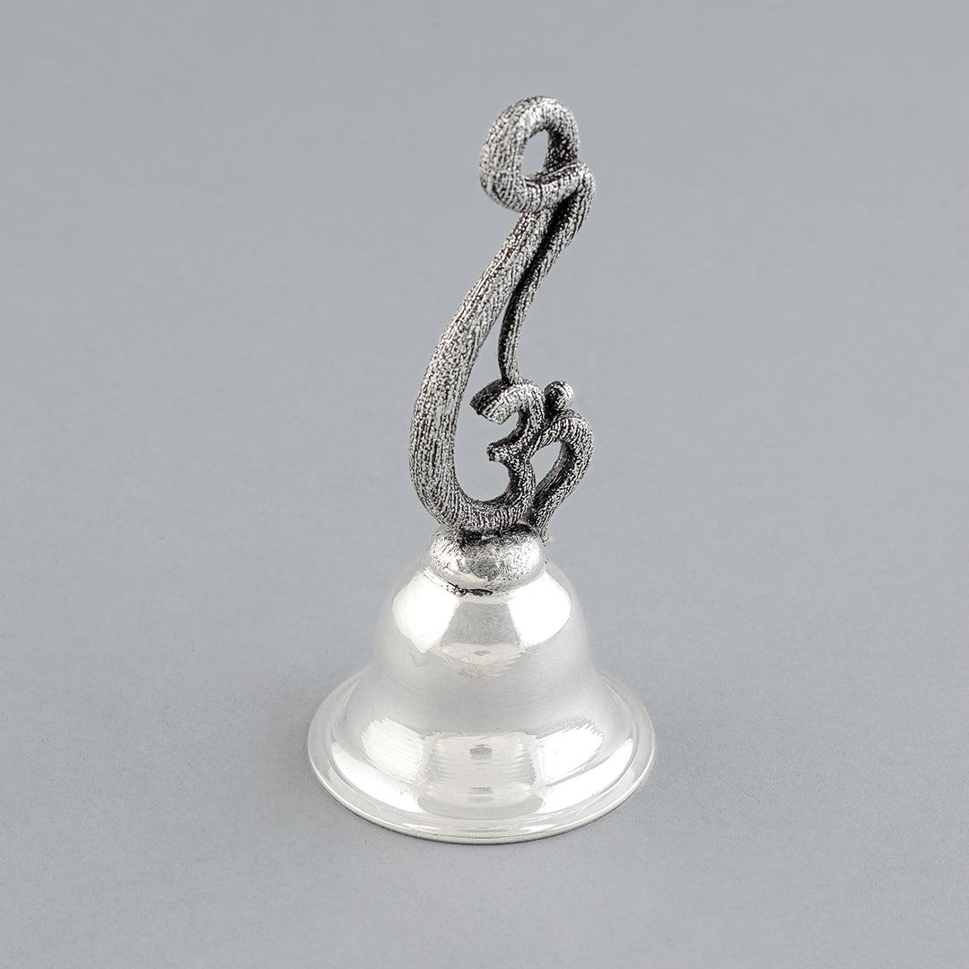 Silver Om design Bell