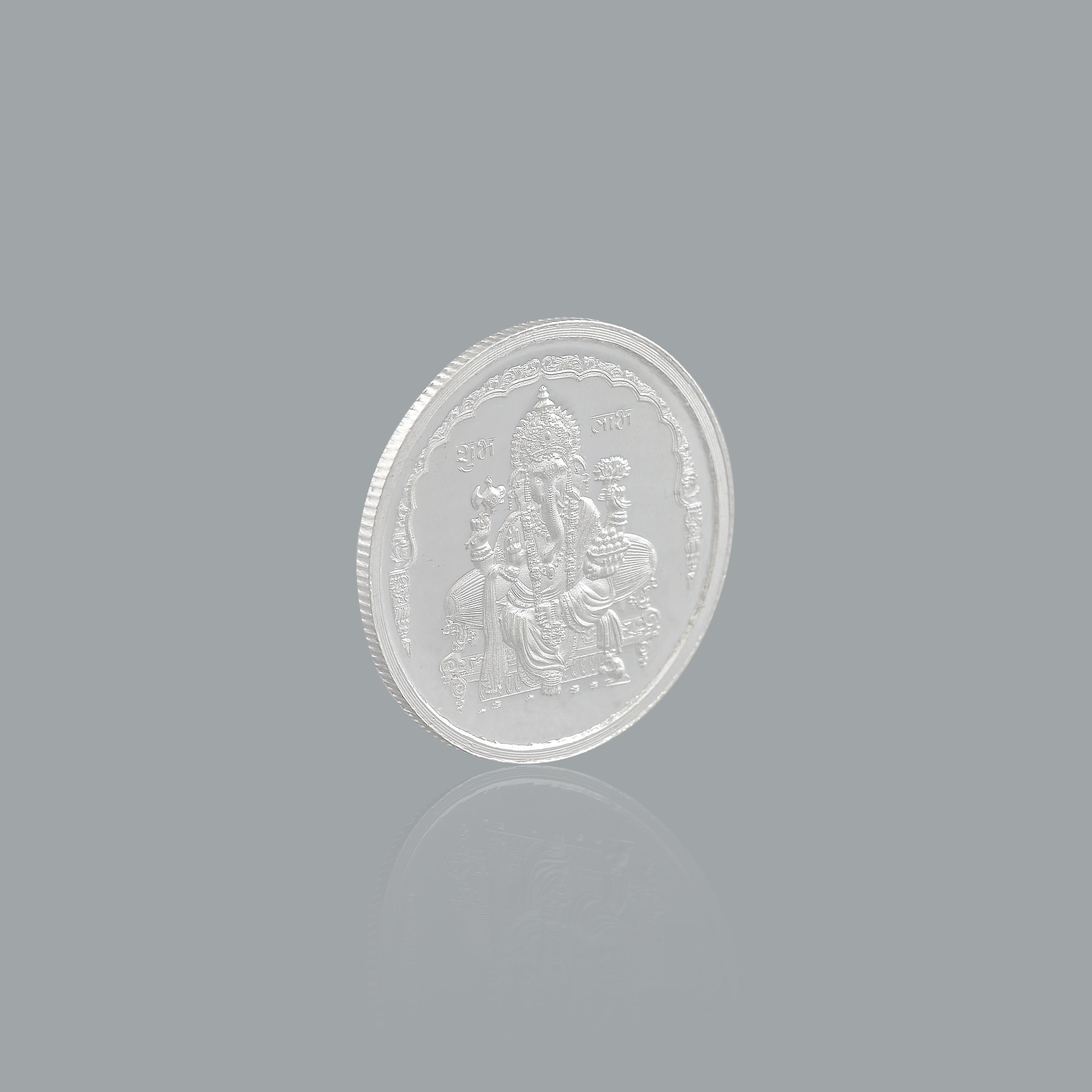 5 Grms Silver Ganesh Motif Coin