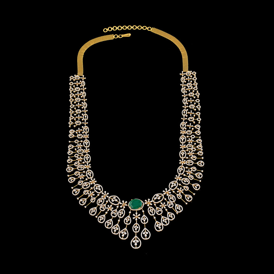 Diamond necklace in 3 on sale lakhs