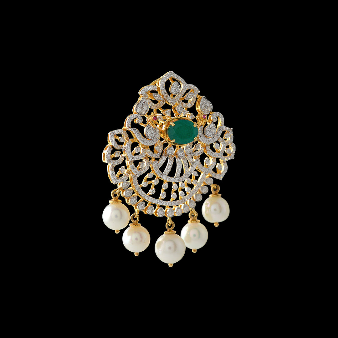 Peacock Diamond  Pendant