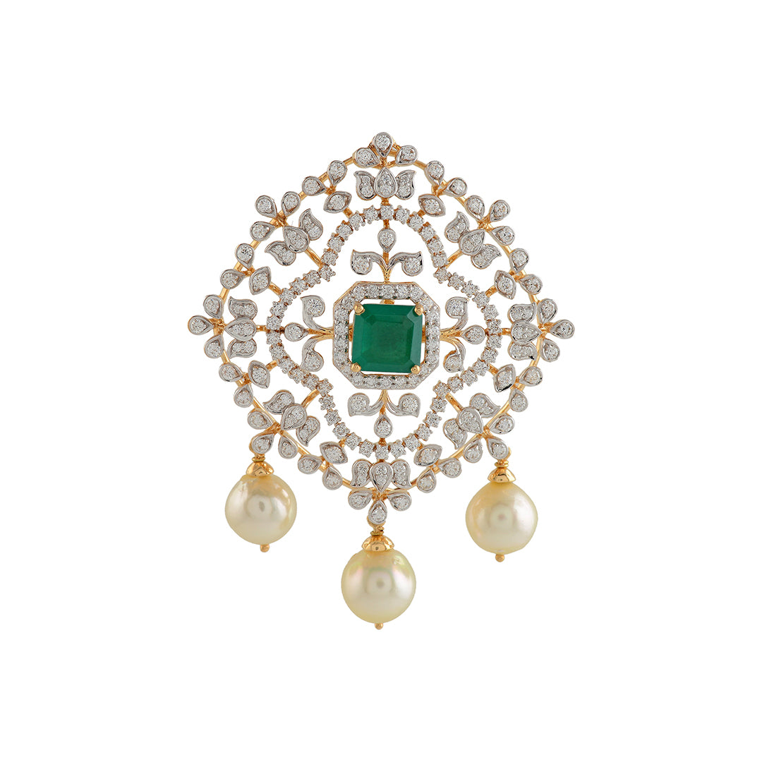Lotus Diamond Pendant
