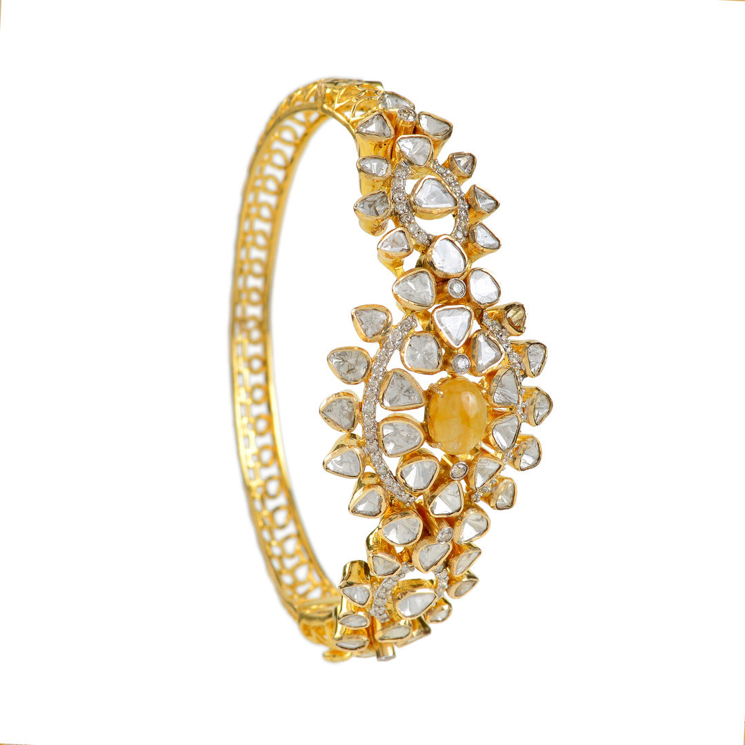 Uncut polki AD loop design single openable bracelets(size-2'6) – Odara  Jewellery