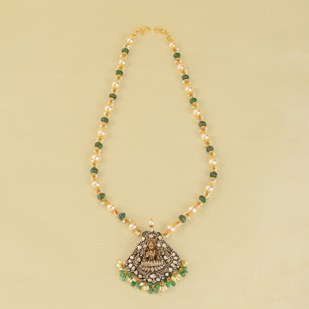 18k Victorian Gold Polki Necklace