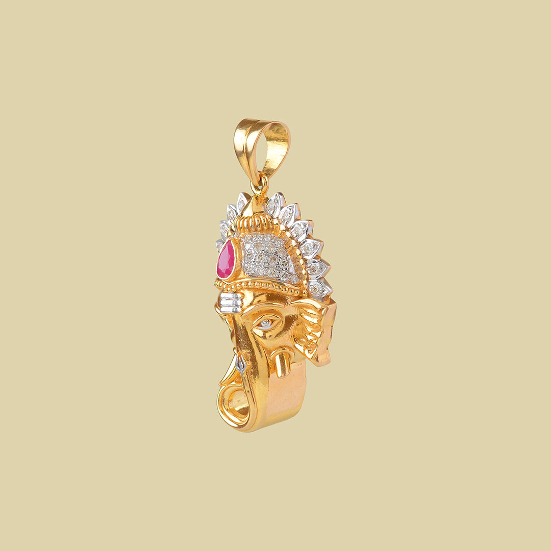 Beautiful 22k Gold Ganesh Pendant