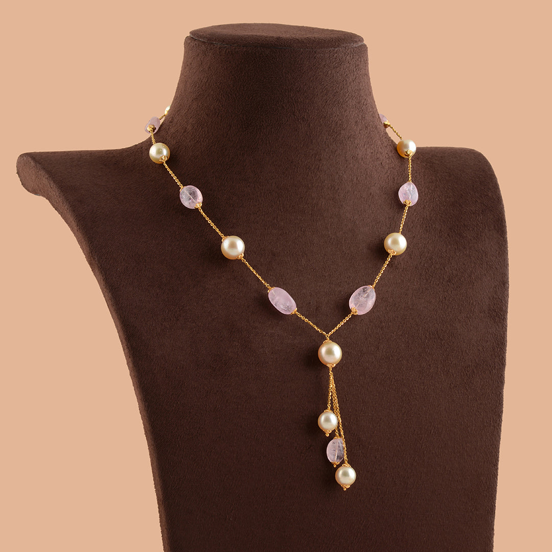 Single Line South Sea Pearls And Beads Chain