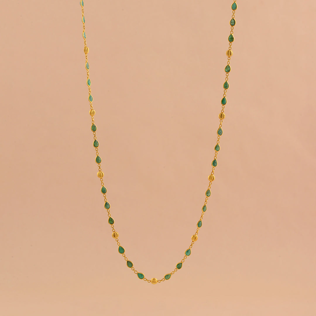 Emerald gold clearance chain