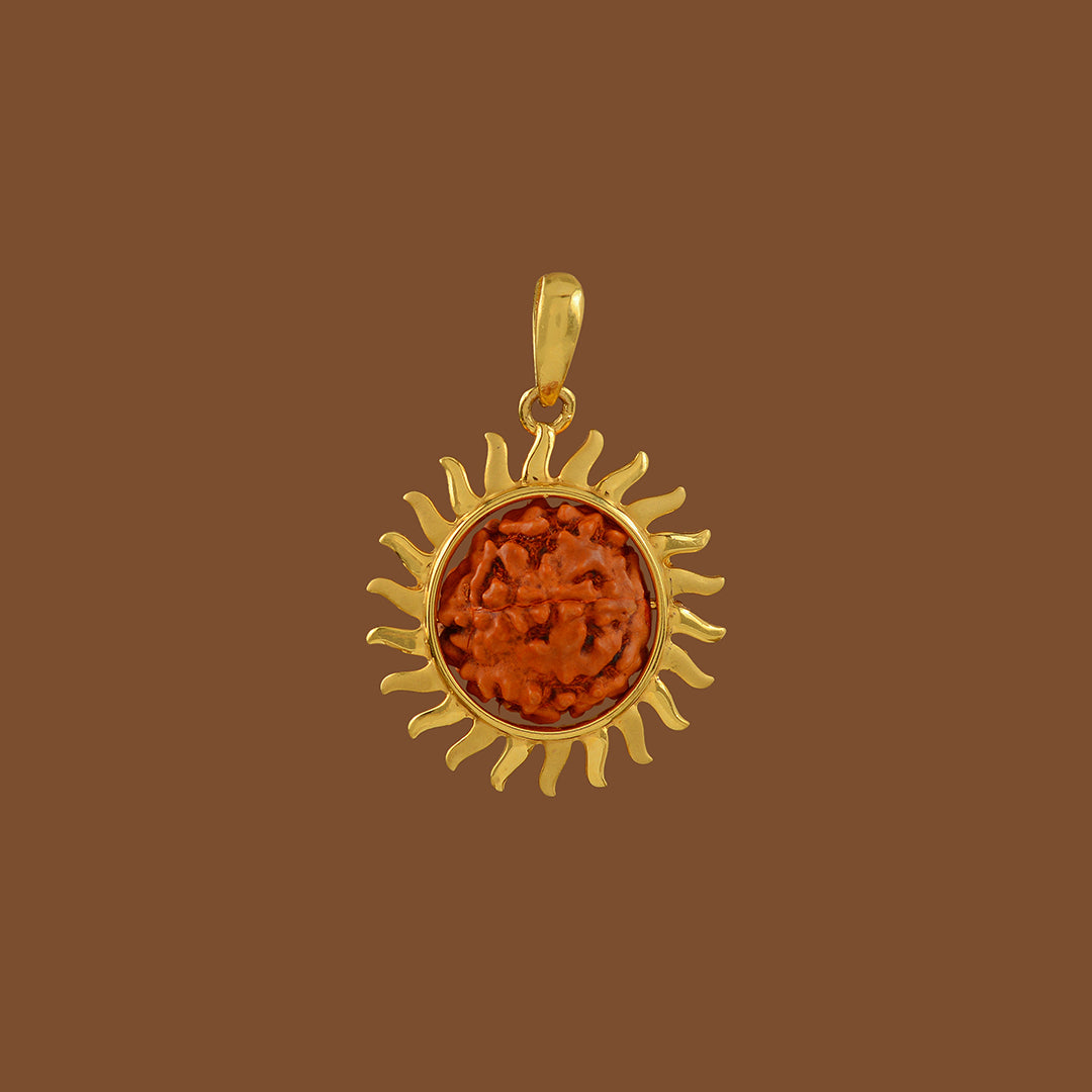 Surya Dev Gold Pendant
