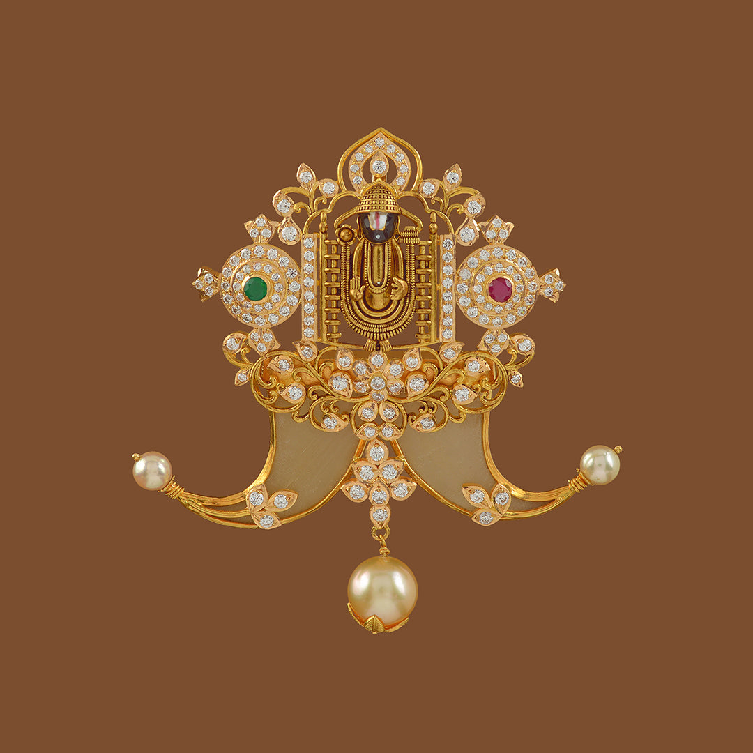 Venkateswara swamy locket deals gold