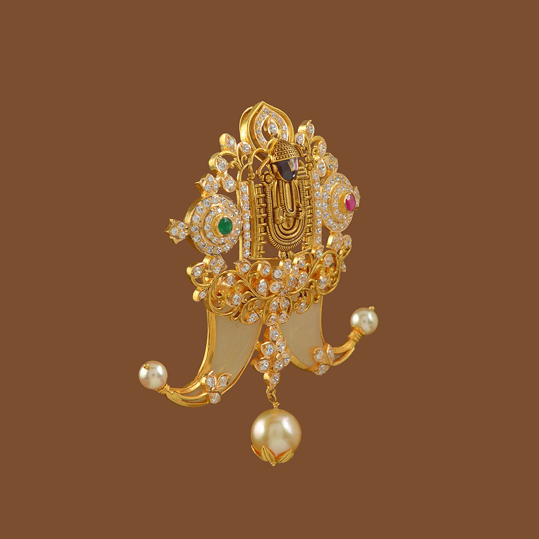 Lord Balaji Gold Pendant