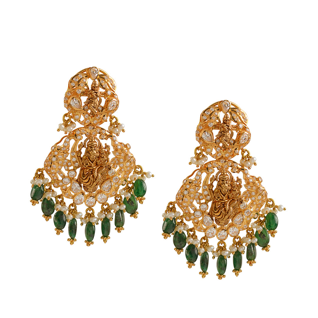 235-GER13743 - 22K Gold | Gold earrings for women, 22k gold earrings, Women  jewelry